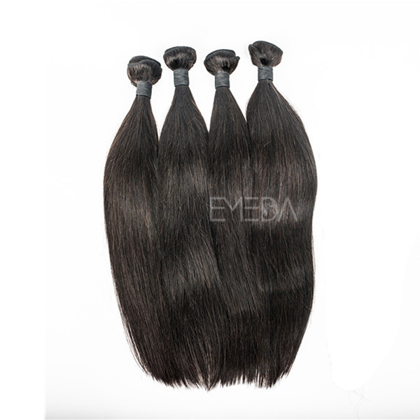 Unprocessed 7A cheap real human hair extensions with closure YJ193